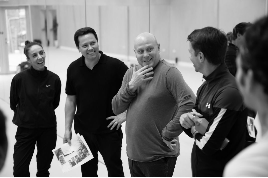 Kate Lyons Christopher Marney Ashley Page Ricardo Cervera Alejandro Virelles in studio at London City Ballet