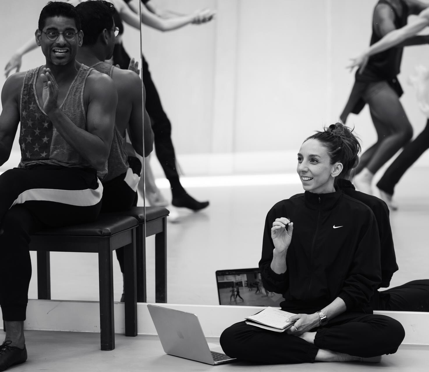Kate Lyons and Amar Ramasar London City Ballet rehearsing Pictures at an Exhibition